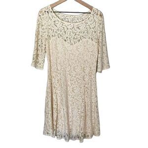 linen mini white dress Beyond Linen Blend Mini Dress White